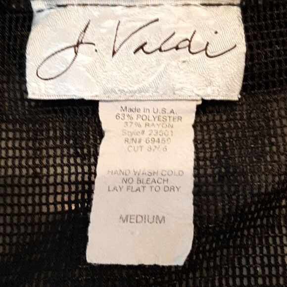 J Valdi Black Mesh Cover Up - Picture 4 of 8